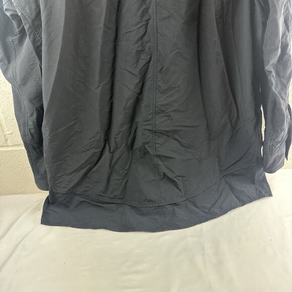 Alexander wang Elongated Black Cotton Blend Shirt, Oversized Fit, Sz L, 26x37 - Picture 12 of 13